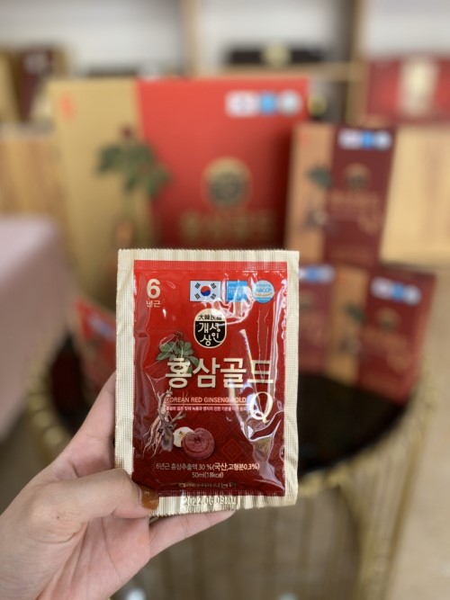 Nước Hồng Sâm Linh Chi Nhung Hươu Gold Q Nonghyup Hàn Quốc (30 gói x 50ml)